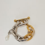 Rabanne Embellished chain bracelet