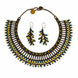 Ruru Tagua Río Verde necklace & earrings set