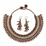 Ruru Tagua Selva Dorada necklace & earrings set