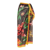 Zooflora Placée cotton beach cover-up