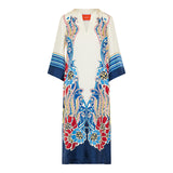 Lemuria Placée silk‑twill midi dress