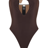 Saint Laurent Tied strapless swimsuit