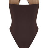 Saint Laurent Tied strapless swimsuit