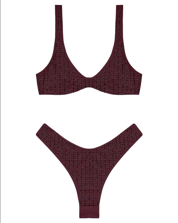 Venuja Malibu brassiere and brazilian set