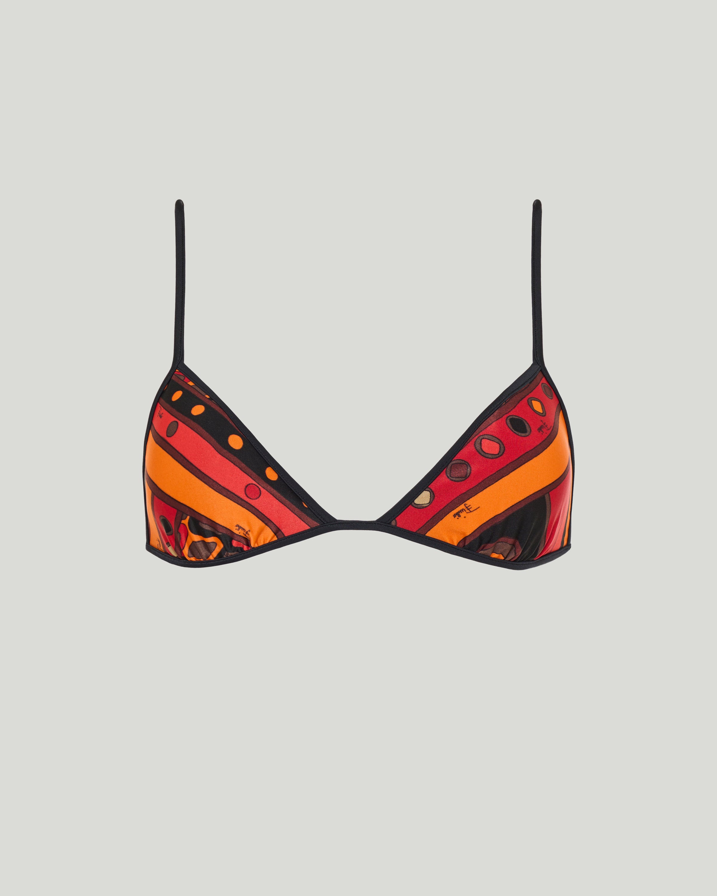 Pucci Vivara print triangle bikini top – Luisa World