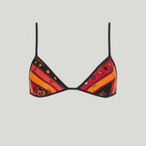 Pucci Vivara print triangle bikini top