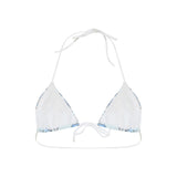 Pucci Orchidee print triangle bikini top