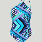 Pucci Vivara print cross-strap swimsuit