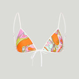 Pucci Orchidee print triangle bikini top