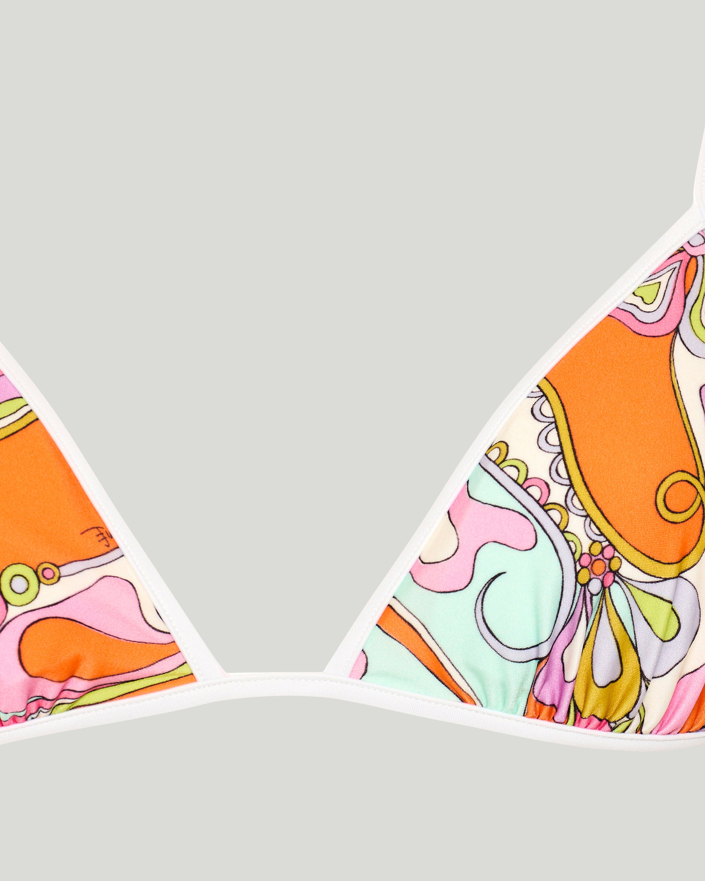 Pucci Orchidee print triangle bikini top – Luisa World