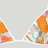 Pucci Orchidee print triangle bikini top