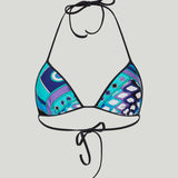 Pucci Vivara print triangle bikini top