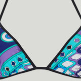 Pucci Vivara print triangle bikini top