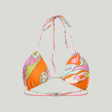 Pucci Orchidee print bikini top