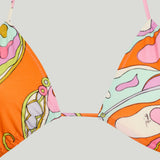 Pucci Orchidee print bikini top