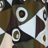 Pucci Occhi print silk kaftan with embroidery