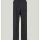 Miu Miu Charcoal mohair blend trousers
