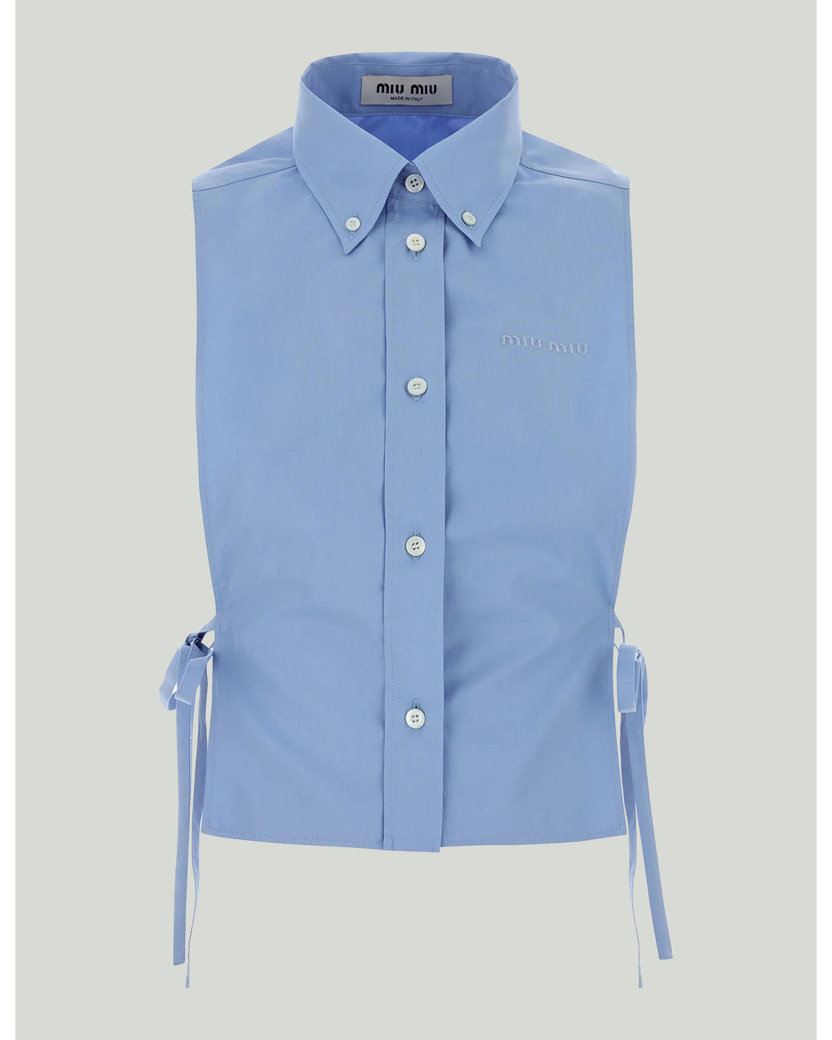 Miu Miu Cerulean poplin shirt – Luisa World