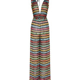 Missoni Zigzag lamé halterneck jumpsuit