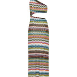 Missoni One-shoulder zigzag cover-up dress