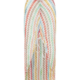 Missoni Micro zigzag ruched long skirt