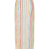 Missoni Micro zigzag ruched long skirt
