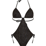Missoni Sequin tie swimsuit
