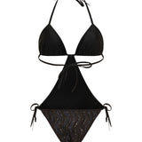 Missoni Sequin tie swimsuit