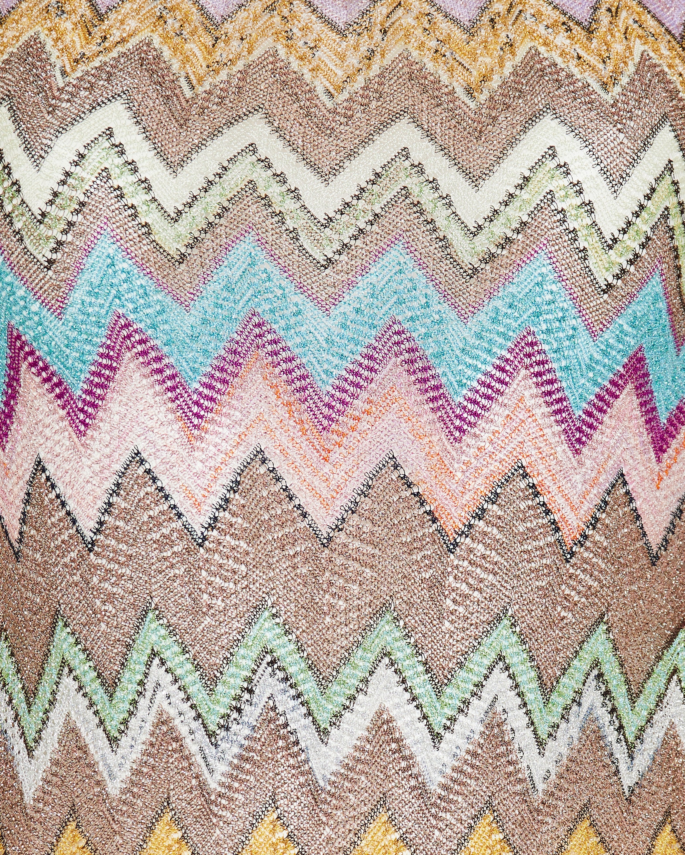 Missoni Macro zigzag lamé cover-up mini dress – Luisa World