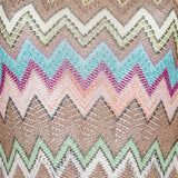 Missoni Macro zigzag lamé cover-up mini dress