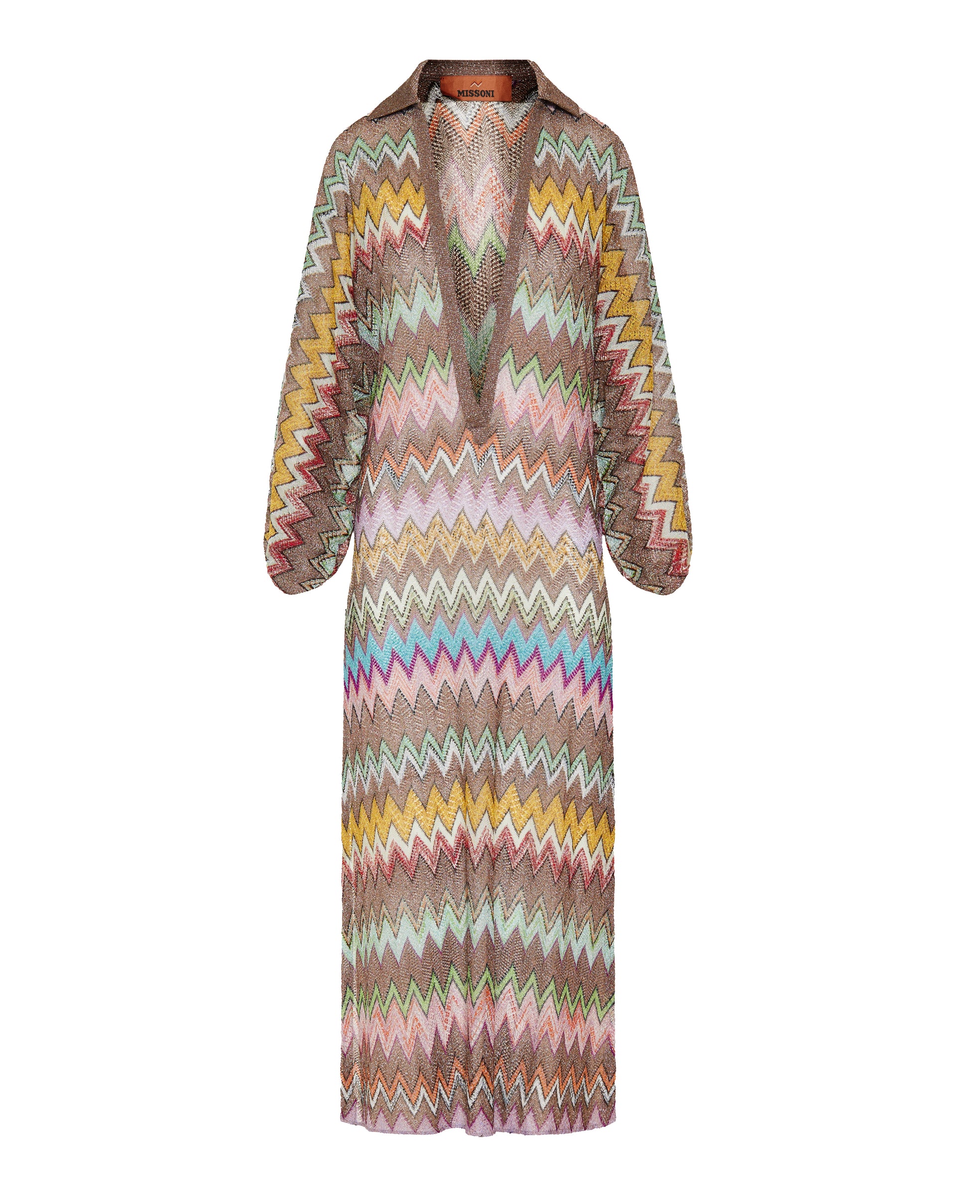 Missoni Deep v-neck chevron beach dress – Luisa World