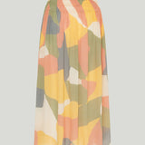 Eres Highlight long silk crêpe skirt
