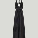 Anjuna backless embroidered long dress