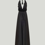 Anjuna backless embroidered long dress