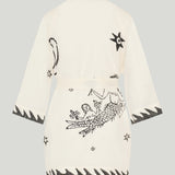 Kyr Lakis Short mermaid print kimono