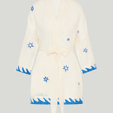 Kyr Lakis Short mermaid print kimono