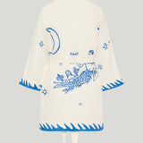 Kyr Lakis Short mermaid print kimono