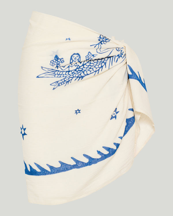 Kyr Lakis Mermaid print pareo