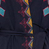 House of Aegae Korinthia embroidered long kaftan dress