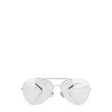 Gucci Aviator-style silver-tone sunglasses