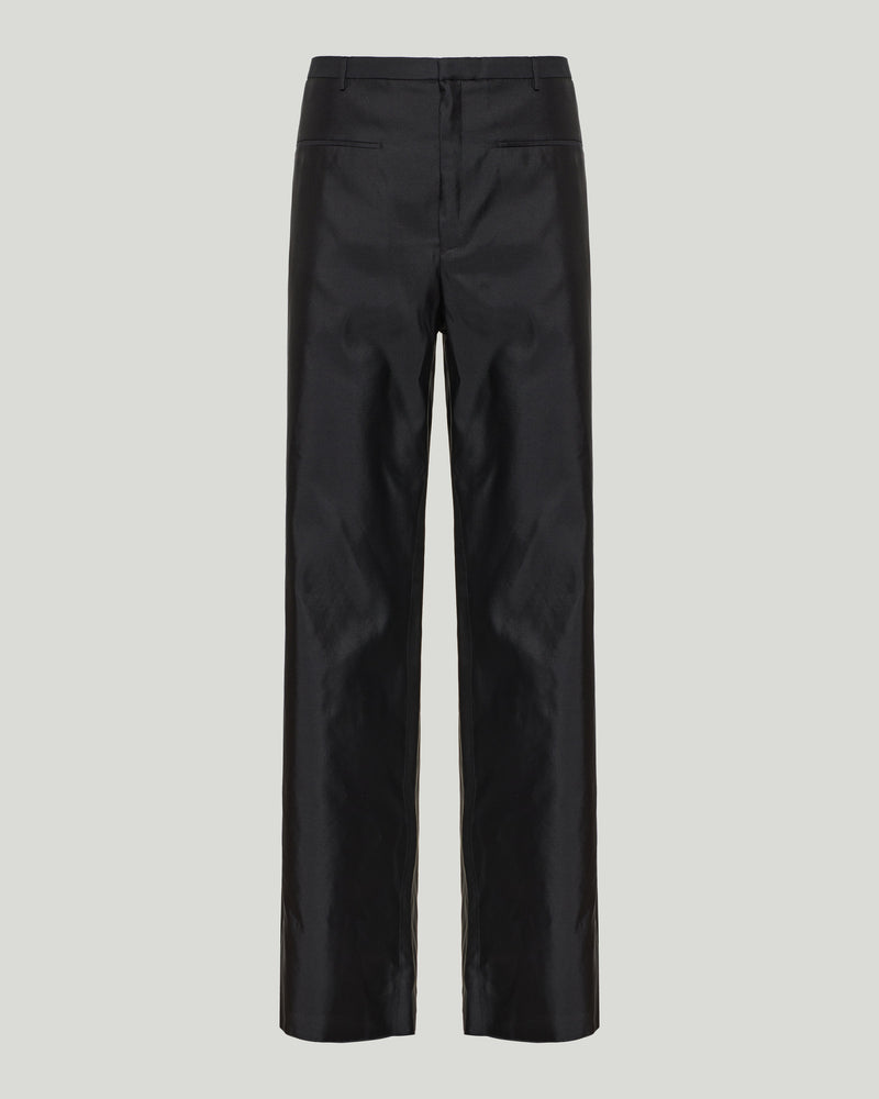 Gucci Fine silk faille trousers