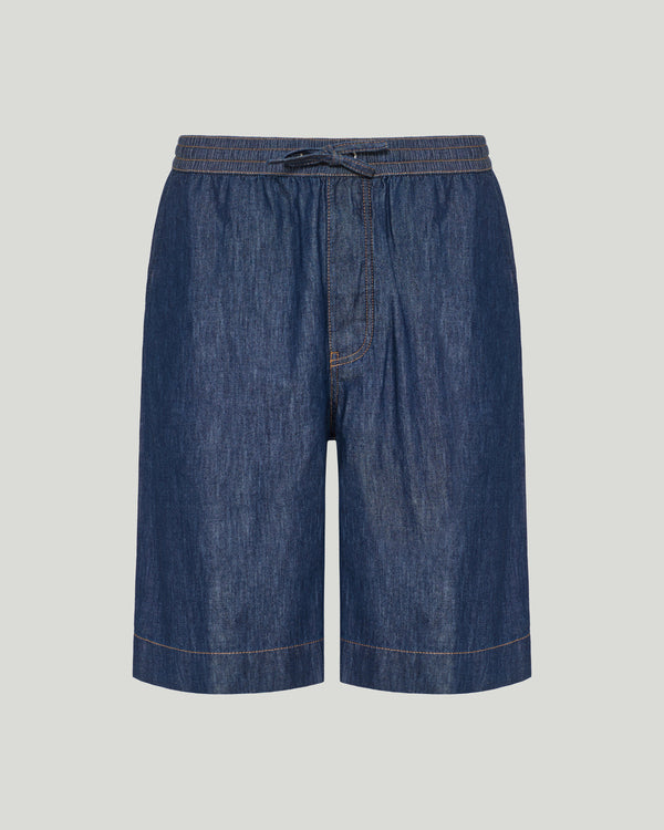 Loewe Wide-leg Anagram-detailed cotton shorts