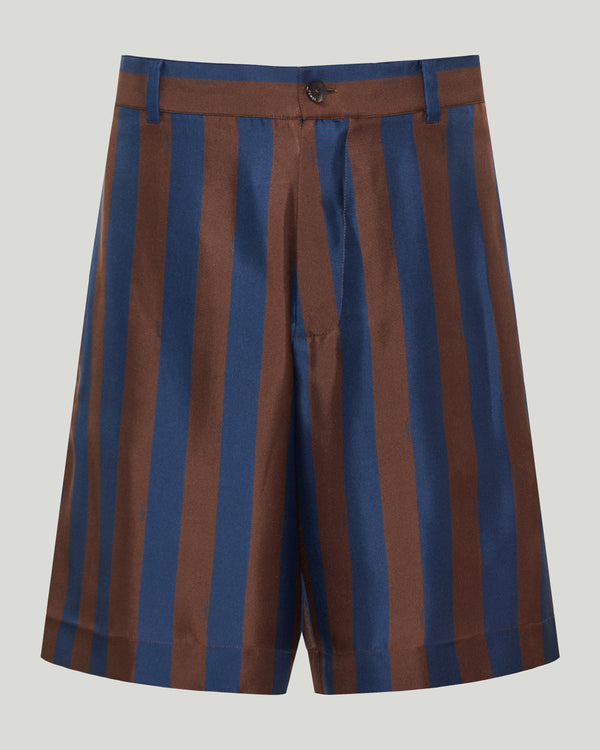 Fendi Pequin silk bermudas