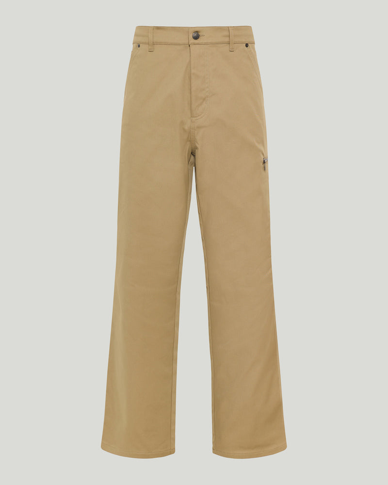 Moncler Logo Patch Straight-Leg Pants