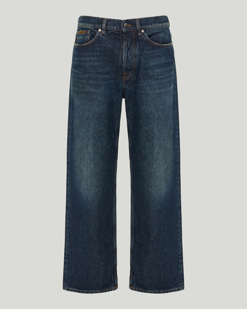 Moncler stone-washed straight-leg jeans