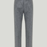 Zegna Herringbone wool and cashmere trousers