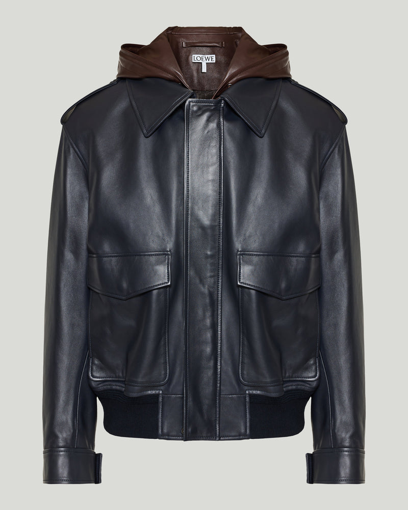 Loewe Hooded nappa lambskin jacket