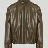 Bottega Veneta Raglan-sleeve leather jacket