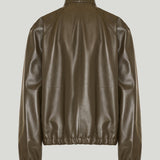Bottega Veneta Raglan-sleeve leather jacket