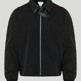 Bottega Veneta Intrecciato leather-trimmed down jacket